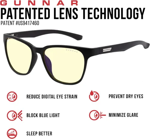 Vista 3 de GUNNAR - Gafas para juegos y computadora - Bloqueo de luz azul, protección UV - Berkeley