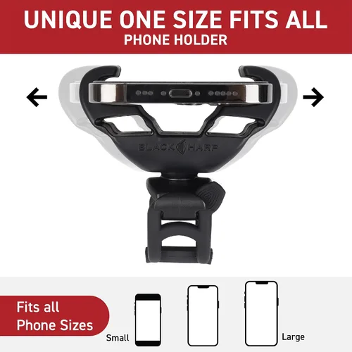 Vista 4 de Soporte de teléfono de silicona mejorado compatible con accesorios de bicicleta Peloton - Soporte para teléfono celular para bicicleta de ejercicio
