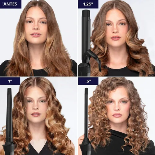 Vista 6 de Bio Ionic Twist - Juego de rizador y varita intercambiables 3 en 1, 1 mango con 3 barriles de cerámica intercambiables