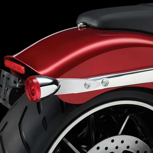 Vista 9 de TCT-MOTORPARTS Kit de placa de matrícula para Harley Softail Fat Boy Street Bob Breakout 2000-2023 Cromado