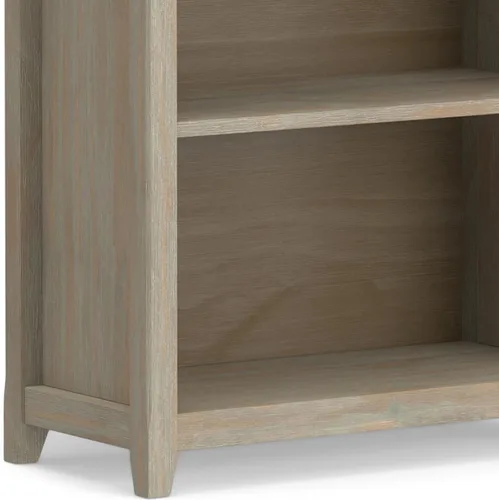 Vista 10 de SIMPLIHOME Amherst - Juego de 2 piezas para oficina en casa, escritorio de madera maciza de 54 pulgadas Distressed Grey
