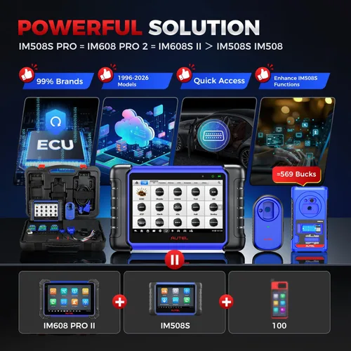 Vista 4 de Autel Escáner MaxiIM IM508S PRO con $569 PRO Kit, 2026 Full Bundle Pro Version, Igual que IM608 PRO 2/IM608S II, diagnóstico mejorado All-Sys