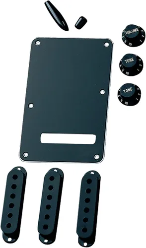 Vista 2 de Kit de accesorios Fender Stratocaster color blanco envejecido blanco (Aged White)