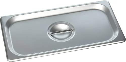 Vista 8 de Tiger Chef Bandeja de mesa de vapor antiatascos de acero inoxidable de calibre 22 de 6 pulgadas 1/2 con tapa