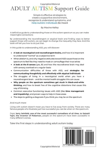 Vista 2 de Adult Autism Support Guide Simple & effective strategies to create a supportive environment, recognize & understand symptoms, and help autistic