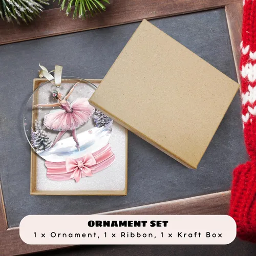 Vista 3 de MAPDTWO Adorno de Bailarina - Adornos de Bailarina para Árbol de Navidad - Adorno de Baile - Regalos de Ballet para Niñas, Niños - Regalos