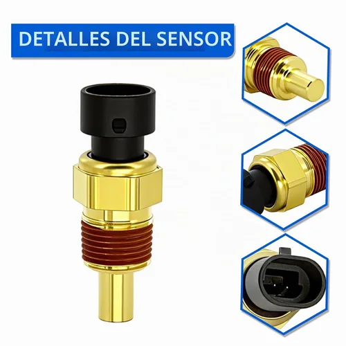Vista 3 de Sensor de temperatura del refrigerante del motor, sensor de temperatura ECT compatible con Buick Cadillac Chevy GMC Pontiac Duramax- Blazer Impala