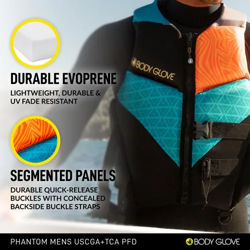 Vista 8 de Body Glove Chaqueta salvavidas Phantom USCGA PFD para hombre