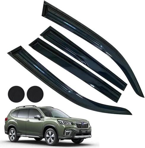 Vista 33 de Protectores de lluvia para Mazda 3 Hatchback 2010-2013, deflectores de ventana lateral con cinta adhesiva para Mazda 3 Hatchback, viseras de ventana