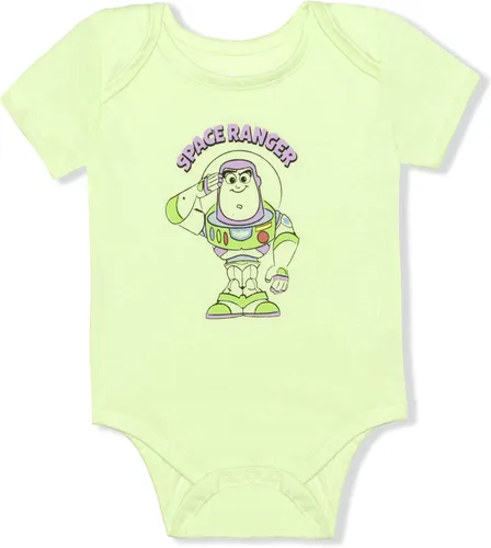 Vista 2 de Disney Toy Story Woody Buzz Lightyear Green Aliens and Rex Boys 3 Pack Bodysuit for Newborn GreenGreyWhite