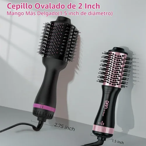 Vista 5 de Cepillo secador de pelo de viaje de doble voltaje DAN, voltaje dual automático 110V-240V Auto dual voltage *3-speed adjustment *360 Swivel Cord