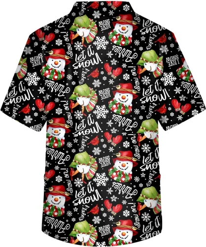 Vista 3 de Ropa quirúrgica de Navidad para hombre, talla grande, V-Ncek, manga corta, ropa de trabajo, uniforme de enfermería con bolsillo, S-5XL