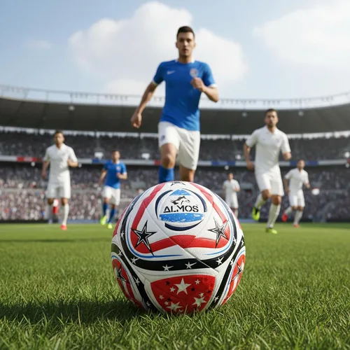 Vista 2 de Almos Club World Cup Balón de fútbol profesional – para ligas, clubes, entrenamiento, rendimiento de partidos, fútbol interior y exterior 16