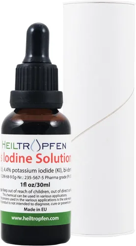Vista 5 de 2.2% Solución de Yodo de Lugol 1 Fl Oz - 30 ml Ingredientes de Grado Farmacéutico Tercera Parte Testada Solución de Lugol Hecha con Yodo
