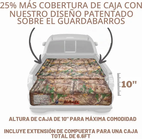 Vista 3 de Pittman - Tacoma Truck Bed Mattress 5.5 ft > 5ft - The Original Airbedz Truck Bed Air Mattress 5.5 Foot > 5 Foot - Mid Size Short Pickup Mattres