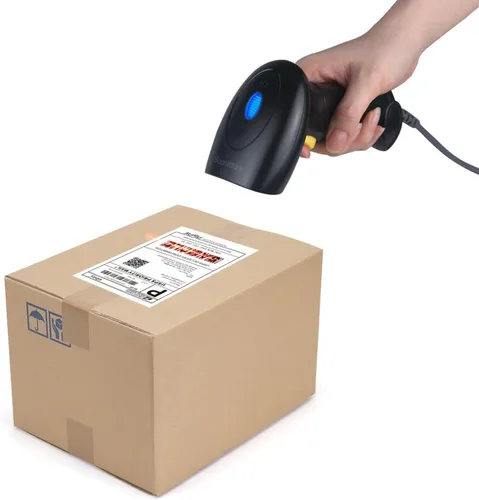 Vista 9 de El escáner del código de barras del USB del PDA ató con alambre el lector de código de barras 1D para el supermercado, tienda de conveniencia