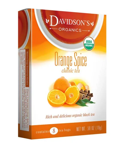 Vista 9 de Davidson's Organics, Manzana Canela, 25 bolsas de té, paquete de 6