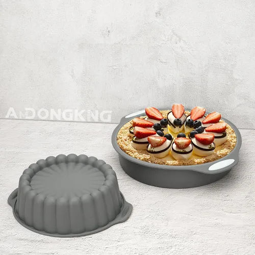 Vista 4 de Molde de silicona para tartas, molde redondo para pastel de Charlotte, molde para hornear para queso, chocolate, pastel de arcoíris, pastel