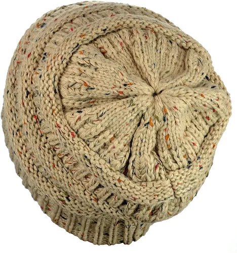 Vista 241 de C.C Trendy Warm Chunky Soft Stretch Cable Knit Beanie
