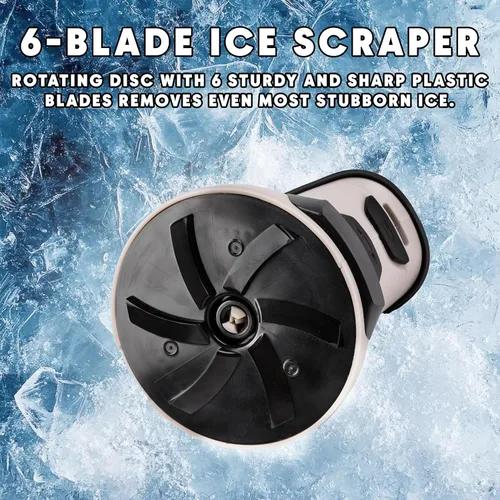 Vista 8 de ZONETECH Rascador de hielo eléctrico para parabrisas de automóvil, rascador de nieve eléctrico para ventana, herramientas de eliminación de hielo