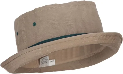 Vista 4 de e4Hats Sombrero de pescador enrollable a rayas Caqui Verde Oscuro