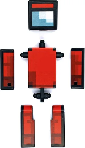 Vista 5 de EnderToys Figura de acción Sus Astronaut Red