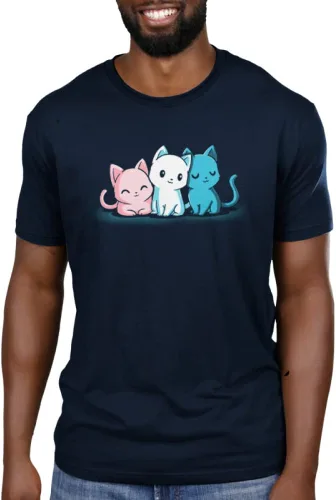 Vista 3 de TeeTurtle Camiseta Standard Inclusive Kitties