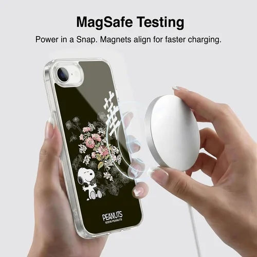 Vista 108 de Carcasa de gel para iPhone 7 Plus/iPhone 8 Plus, diseño de Snoopy Oriental de Peanuts, Badges