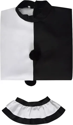 Vista 7 de HAIRXR Disfraz de payaso asesino terrifier para adultos y niños, overol de cosplay de payaso, traje para la cabeza para Halloween (hombre, talla XS)