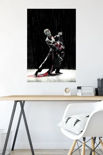 Vista 4 de DC Comics Joker - Póster de pared Dancing In The Dark de 34 pulgadas de largo x 22.4 pulgadas de ancho, versión premium sin marco