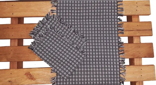 Vista 27 de Juego de 6 servilletas, verde botella tejidas con flecos, servilletas 100% algodón, tamaño 20x20 pulgadas, adecuadas para cenas formales, comidas