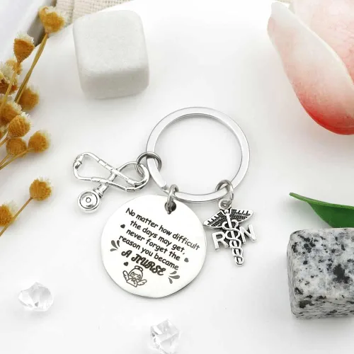 Vista 4 de IFFMU Regalos de enfermería para mujeres, regalos de graduación de enfermera, llavero de enfermería, agradecimiento de Navidad, regalos de cumpleaños
