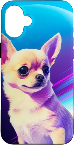 Vista 23 de Chihuahua Dog Retro Rainbow para Chihuahua Dog Lovers Case para iPhone 17