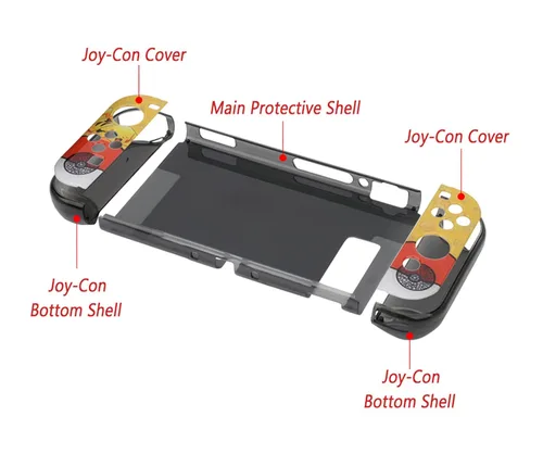 Vista 2 de MUDEVIL Protective Case for Nintendo Switch - Sailor Moon - Soft Anti-Scratch Shockproof Slim Cover Case for Nitendo Switch and Joy-Con