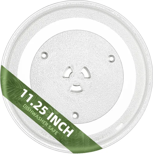 Vista 24 de Plato giratorio para microondas de 10.5 pulgadas compatible con Emerson 252100500497, placa de vidrio de repuesto para microondas de 10 1/2 pulgadas