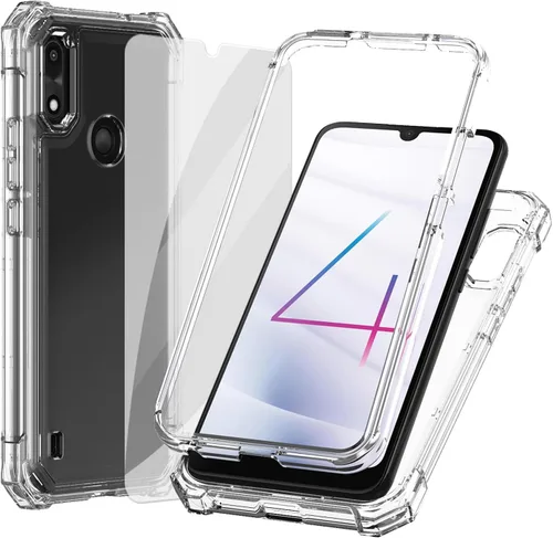 Vista 12 de Ailiber Funda para teléfono Gabb Phone4, funda Gabb Phone 4 con protector de pantalla, protección de doble capa, parachoques de TPU en esquina a