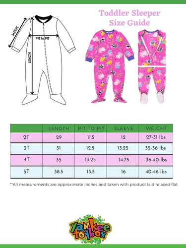 Vista 2 de Peppa Pig Pijama para dormir con pies para niños pequeños