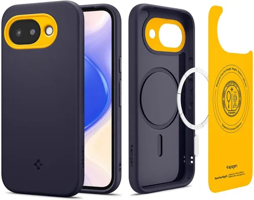 Vista 12 de Spigen para Pixel 9a, Funda Nano Pop MagFit (2025) [Compatible con accesorios MagSafe] - Negro y sésamo (2025)