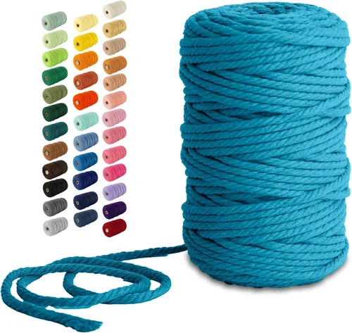 Vista 92 de Nook Theory Hilo de macramé de 3mm 109 yardas - Cuerda de macramé suave de 4mm, 5mm perfecta para nudos - Suministros de macramé para colgadores