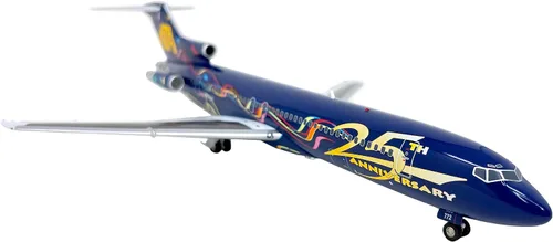 Vista 3 de ATA 25th Annv Boeing 727-200 modelo miniatura de avión Diecast 1:200 Parte # A012-IF722018