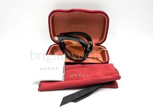 Vista 4 de Gucci Auténticas gafas de sol negras plegables GG0306S - 002NEW