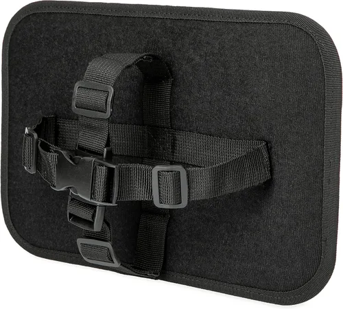 Vista 6 de Nuby Espejo de bebé para asiento trasero con correas totalmente ajustables, resistente a los golpes, se instala en segundos, color negro