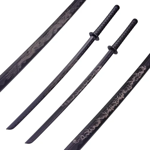 Vista 9 de Espada Katana de Polipropileno - Espada Samurái Japonesa de Entrenamiento, Espada Larga Roma, Katana de Práctica de Artes Marciales para Hombres