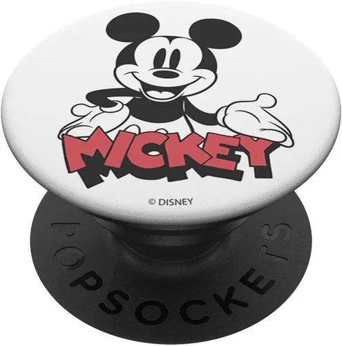 Vista 6 de Disney Mickey y sus amigos Mickey Text Retrato PopSockets MagSafe PopGrip para iPhone
