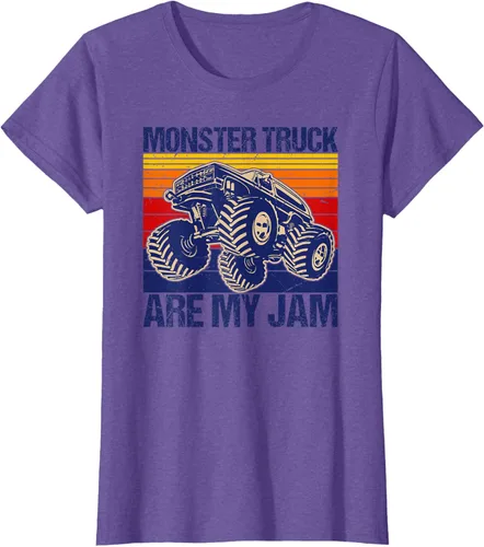 Vista 25 de Monster Truck Are My Jam For Monster Truck Lovers - Camiseta para hombres y niños, Blanco