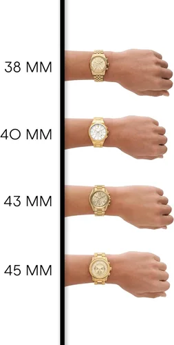 Vista 5 de Michael Kors Reloj de gran tamaño Slim Runway para hombre, reloj de acero inoxidable para hombres