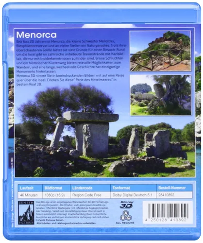 Vista 2 de Menorca 3D Blu-ray - Natur pur
