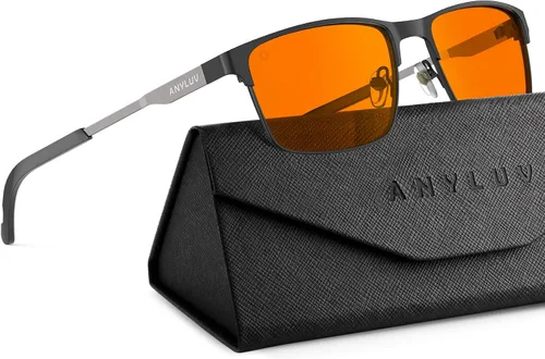 Vista 11 de ANYLUV Blue Light Glasses for Men/Women, Lightweight Blue Light Blocking Glasses, Anti-Eye Strain Computer Glasses for Gaming