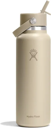 Vista 10 de Hydro Flask Botella de agua – Acero inoxidable aislado – Tapa flexible con popote de boca ancha, antiderrames, a prueba de fugas y recargable