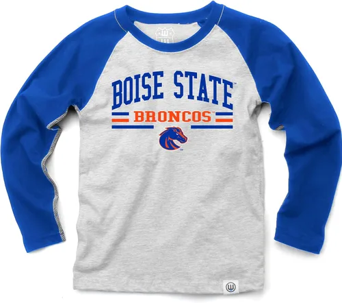 Vista 49 de Wes and Willy NCAA playera raglán de manga larga para niños